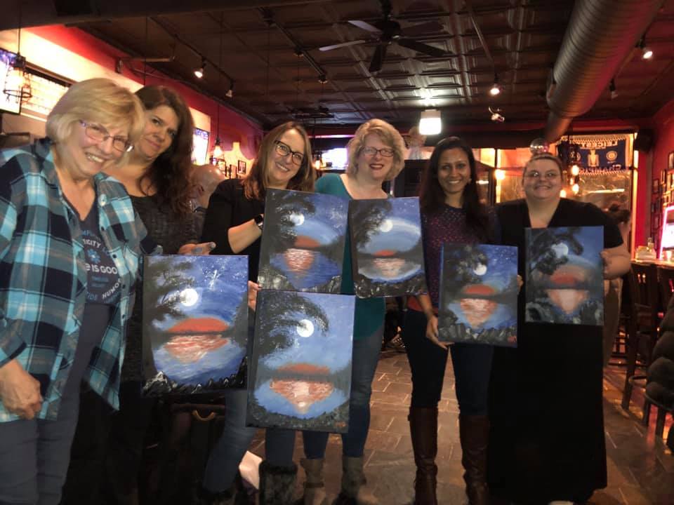 Sip & Paint Mobile Art Party Hosted at Your Home Rental (BYOB)