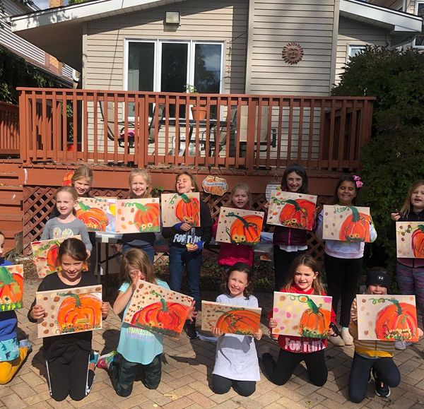 Paint Party at Home for Kids, Online class & kit