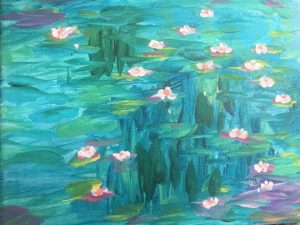 Monets lily pond painting kit