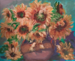 Sunflower Bouquet Painting
