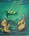 Underwater sea turtle painting for Nursery decor
