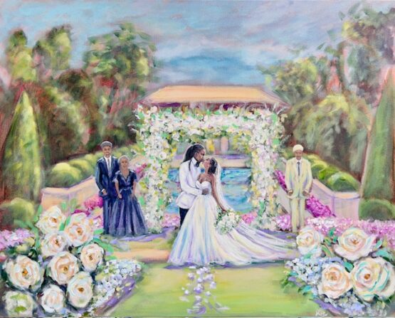 Live wedding painter Illinois