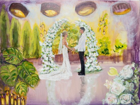 Live wedding painting Chicago