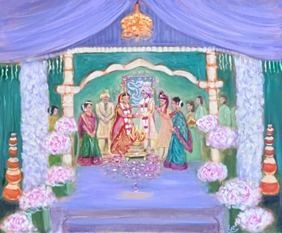live wedding painting is the new indian wedding trend you are going to fall in love with