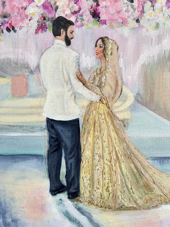 chicago wedding painting