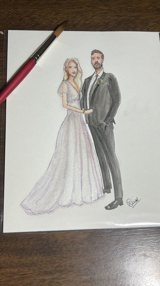 wedding illustration Chicago