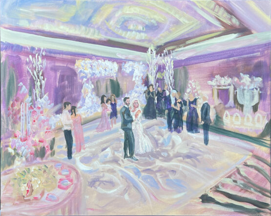 Live Wedding Painter Chicago at Ritz Carlton Chicago