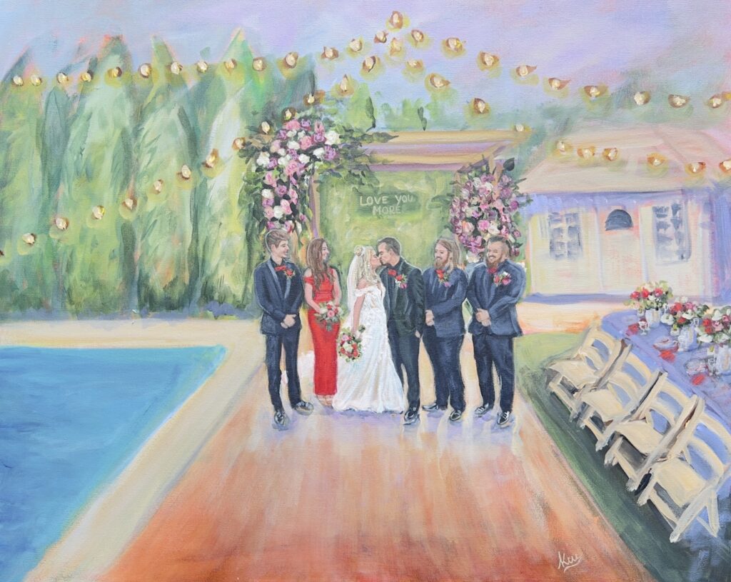 Live wedding Painter Midwest