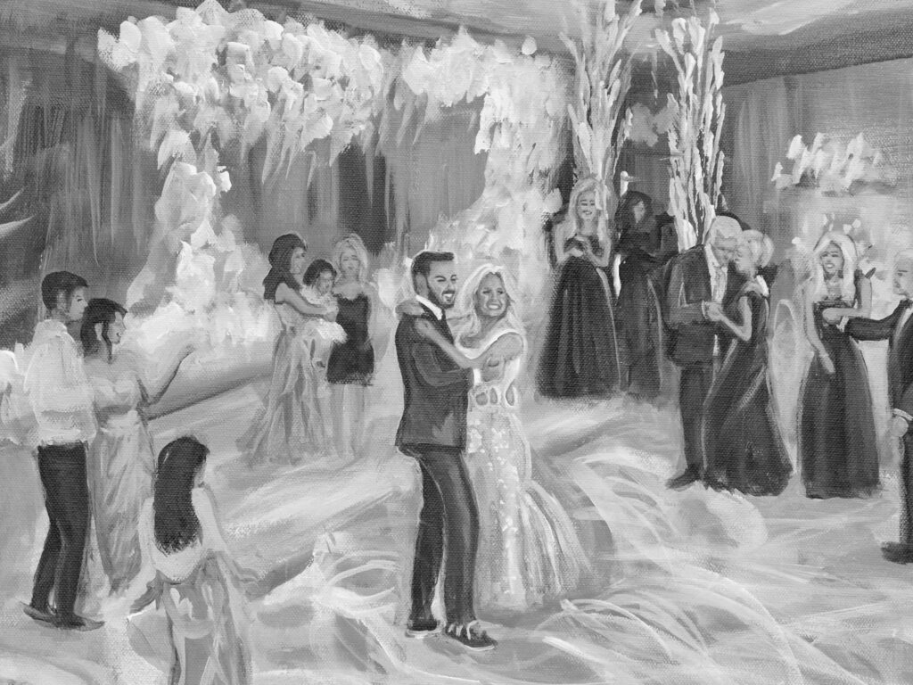 Close up of a party scene