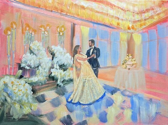 Indian Wedding painting on 18X24