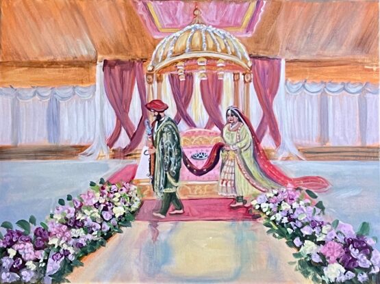 Sikh wedding Painting Palatine 18X24