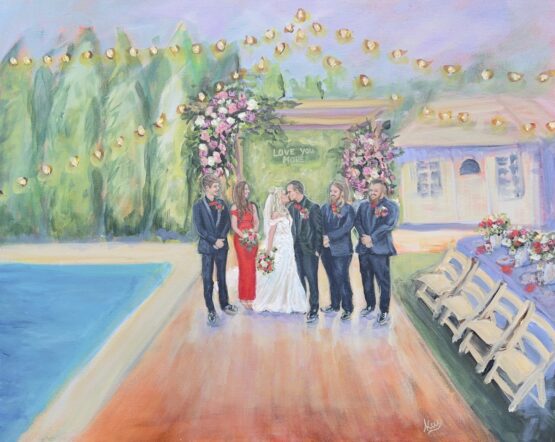 Live Wedding Painter Indiana